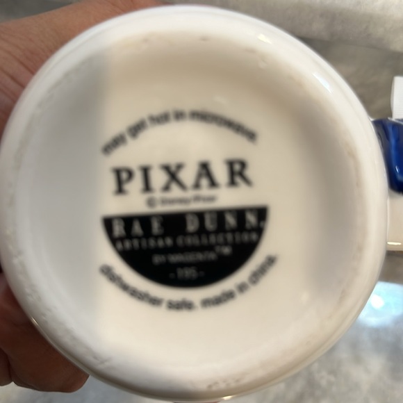 Rae Dunn Pixar LE PETIT CHEF Ratatouille Mug w/ Blue Spoon | White & Blue Mug - Picture 8 of 9